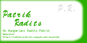 patrik radits business card